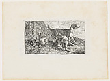 Dogs Playing, Samuel Howitt  British, Engraving