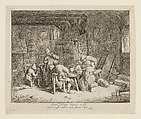 A Meal in a Tavern, Adriaen van Ostade  Dutch, Etching; twelfth state of twelve (Hollstein)