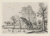 Farm, from "Multifariarum Casularlum...", Claes Jansz. Visscher  Dutch, Etching