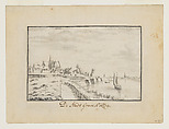 View of Grave, Josua de Grave  Dutch, Pen and ink and gray wash