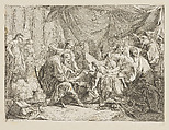 Death of Antiochus After His Fall, Noël Hallé  French, Etching