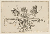 La Brouette (The Bath Chair) from Premier Essai de Papilloneries Humaines, Charles Germain de Saint-Aubin  French, Etching
