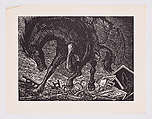 Brute (El Bruto), plate 1 from "Hidden River" (Río Escondido), Leopoldo Méndez Mexican, Linocut