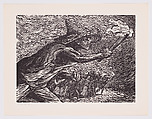 Torches (Las antorchas), plate 9 from "Hidden River" (Río Escondido), Leopoldo Méndez Mexican, Linocut