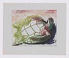A Tortoise (Tortuga), plate 4 from "8 Aguafuertes a Color" (8 Color Etchings), Alfredo Zalce  Mexican, Color etching
