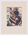 Fishermen (Pescadores), plate 6 from "8 Aguafuertes a Color" (8 Color Etchings), Alfredo Zalce  Mexican, Color etching