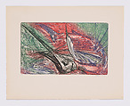 Sailfish (Pez vela), plate 7 from "8 Aguafuertes a Color" (8 Color Etchings), Alfredo Zalce  Mexican, Color etching