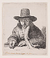 Self-Portrait, Drawing, Jan Lutma the Younger  Dutch, Amsterdam, Etching