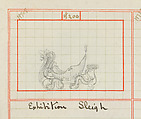 Carriage Draft Book 1893–1905, Brewster &amp; Co. (American, New York), Red ink grid and graphite drawings. Some drawings include notations in graphite and red and black ink.