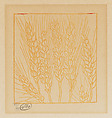 Ears of Wheat (Les Epis de Blê), Aristide Maillol French, Woodcut printed in ochre ink with touches of red ink