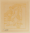 The Harvests (Les Vendanges), Aristide Maillol French, Woodcut printed in ochre ink