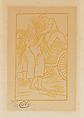 The Harvest, second plate (La Moisson, deuxième planche), Aristide Maillol French, Woodcut printed in ochre ink