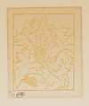 Acanthus (Acanthe), Aristide Maillol French, Woodcut printed in ochre ink