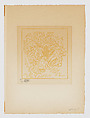 Acanthus (Acanthe), Aristide Maillol French, Woodcut printed in ochre ink
