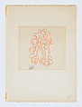 Fig Branches (Branches de figuier), Aristide Maillol French, Woodcut printed in red ink