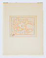 Figs (Figues), Aristide Maillol French, Woodcut; proof printed in red ink