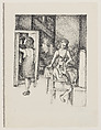 Las Prostitutas (The Prostitutes), Francisco Mora  Mexican, Lithograph