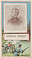 General Hooker, from the "Generals" series (T64), issued by D.H. McAlpin & Co. Tobacco Company, D.H. McAlpin & Co. Tobacco Company  American, Commercial color lithograph