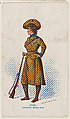 Khaki, Cavalry, Boer War, from the "Girls and Men in Costume" series (T65), issued with Golden Eagle Cigars by I. Lewis & Co., I. Lewis & Co., Newark, New Jersey  American, Commercial color lithograph