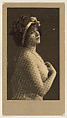 Portrait of a woman facing right, from the "Girls" series (T66), issued with Hunter Dog Cigarros by S. Monday & Sons, S. Monday & Sons, Brooklyn, New York  American, Commercial photolithograph