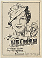 One Helmar goes as far as two ordinary cigarettes, from the "Girls" series (T67), issued with Helmar Cigarettes by S. Anargyros Tobacco Company, S. Anargyros Tobacco Company  American, Commercial lithograph