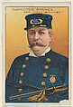 Inspector Byrnes, New York's "Big Chief," from the "Heroes of History" series (T68), issued with Miners Extra Smoking Tobacco, Natural Leaf Scrap, and Royal Bengals Little Cigars, Royal Bengals Little Cigars  American, Commercial color lithograph