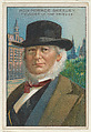 Horace Greeley, Founder of the Tribune, from the "Heroes of History" series (T68), issued with Miners Extra Smoking Tobacco, Natural Leaf Scrap, and Royal Bengals Little Cigars, Royal Bengals Little Cigars  American, Commercial color lithograph