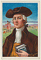 Nathan Hale, from the "Heroes of History" series (T68), issued with Miners Extra Smoking Tobacco, Natural Leaf Scrap, and Royal Bengals Little Cigars, Royal Bengals Little Cigars American, Commercial color lithograph