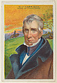 William Henry Harrison, Hero of Tippecanoe, from the "Heroes of History" series (T68), issued with Miners Extra Smoking Tobacco, Natural Leaf Scrap, and Royal Bengals Little Cigars, Royal Bengals Little Cigars American, Commercial color lithograph