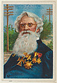 Samuel F. B. Morse, Inventor of Telegraphy, from the "Heroes of History" series (T68), issued with Miners Extra Smoking Tobacco, Natural Leaf Scrap, and Royal Bengals Little Cigars, Royal Bengals Little Cigars American, Commercial color lithograph