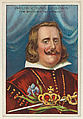 Philip V, King of Spain, The Spanish "Bourbon," from the "Heroes of History" series (T68), issued with Miners Extra Smoking Tobacco, Natural Leaf Scrap, and Royal Bengals Little Cigars, Royal Bengals Little Cigars American, Commercial color lithograph