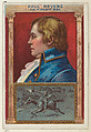 Paul Revere, The Midnight Ride, from the "Heroes of History" series (T68), issued with Miners Extra Smoking Tobacco, Natural Leaf Scrap, and Royal Bengals Little Cigars, Royal Bengals Little Cigars  American, Commercial color lithograph