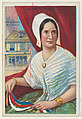 Betsy Ross, from the "Heroes of History" series (T68), issued with Miners Extra Smoking Tobacco, Natural Leaf Scrap, and Royal Bengals Little Cigars, Royal Bengals Little Cigars  American, Commercial color lithograph
