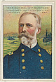 Rear Admiral William T. Sampson, Commander of the Victorious Fleet, Santiago 1898, from the "Heroes of History" series (T68), issued with Miners Extra Smoking Tobacco, Natural Leaf Scrap, and Royal Bengals Little Cigars, Royal Bengals Little Cigars American, Commercial color lithograph