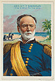 William T. Sherman, The March to the Sea, from the "Heroes of History" series (T68), issued with Miners Extra Smoking Tobacco, Natural Leaf Scrap, and Royal Bengals Little Cigars, Royal Bengals Little Cigars  American, Commercial color lithograph