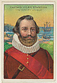 Captain Miles Standish, The Puritan Leader, from the "Heroes of History" series (T68), issued with Miners Extra Smoking Tobacco, Natural Leaf Scrap, and Royal Bengals Little Cigars, Royal Bengals Little Cigars  American, Commercial color lithograph
