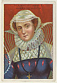 Mary Stuart, Queen of Scots, from the "Heroes of History" series (T68), issued with Miners Extra Smoking Tobacco, Natural Leaf Scrap, and Royal Bengals Little Cigars, Royal Bengals Little Cigars American, Commercial color lithograph