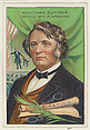 Honorable Charles Sumner, Orator and Statesman, from the "Heroes of History" series (T68), issued with Miners Extra Smoking Tobacco, Natural Leaf Scrap, and Royal Bengals Little Cigars, Royal Bengals Little Cigars  American, Commercial color lithograph
