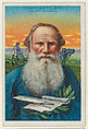 Count Leo Tolstoi, The Man of Peace, from the "Heroes of History" series (T68), issued with Miners Extra Smoking Tobacco, Natural Leaf Scrap, and Royal Bengals Little Cigars, Royal Bengals Little Cigars  American, Commercial color lithograph