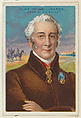 Duke of Wellington, "Victor of Waterloo," from the "Heroes of History" series (T68), issued with Miners Extra Smoking Tobacco, Natural Leaf Scrap, and Royal Bengals Little Cigars, Royal Bengals Little Cigars  American, Commercial color lithograph