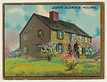 John Alden's House, from the "Historic Homes" series (T69), issued with Helmar Cigarettes by S. Anargyros Tobacco Company, S. Anargyros Tobacco Company  American, Commercial color lithograph