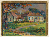 The Foster Homestead, from the "Historic Homes" series (T69), issued with Helmar Cigarettes by S. Anargyros Tobacco Company, S. Anargyros Tobacco Company  American, Commercial color lithograph