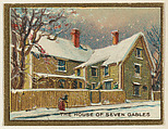 The House of Seven Gables, from the "Historic Homes" series (T69), issued with Helmar Cigarettes by S. Anargyros Tobacco Company, S. Anargyros Tobacco Company  American, Commercial color lithograph