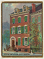 Home of John Ericsson, from the "Historic Homes" series (T69), issued with Helmar Cigarettes by S. Anargyros Tobacco Company, S. Anargyros Tobacco Company  American, Commercial color lithograph