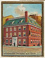 Fraunces' Tavern, New York City, from the "Historic Homes" series (T69), issued with Helmar Cigarettes by S. Anargyros Tobacco Company, S. Anargyros Tobacco Company  American, Commercial color lithograph