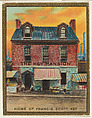 Home of Francis Scott Key, from the "Historic Homes" series (T69), issued with Helmar Cigarettes by S. Anargyros Tobacco Company, S. Anargyros Tobacco Company  American, Commercial color lithograph