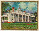 Mount Vernon, from the "Historic Homes" series (T69), issued with Helmar Cigarettes by S. Anargyros Tobacco Company, S. Anargyros Tobacco Company  American, Commercial color lithograph