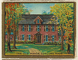 The Old Manse, Concord, Massachusetts, from the "Historic Homes" series (T69), issued with Helmar Cigarettes by S. Anargyros Tobacco Company, S. Anargyros Tobacco Company  American, Commercial color lithograph