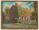 Rowan House, Old Kentucky Home, from the "Historic Homes" series (T69), issued with Helmar Cigarettes by S. Anargyros Tobacco Company, S. Anargyros Tobacco Company  American, Commercial color lithograph