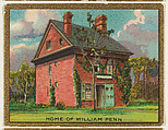 Home of William Penn, from the "Historic Homes" series (T69), issued with Helmar Cigarettes by S. Anargyros Tobacco Company, S. Anargyros Tobacco Company  American, Commercial color lithograph